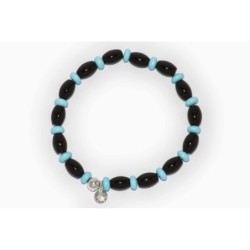 BRACCIALE IN ONICE, PASTA DI TURCHESE E ARGENTO 925
